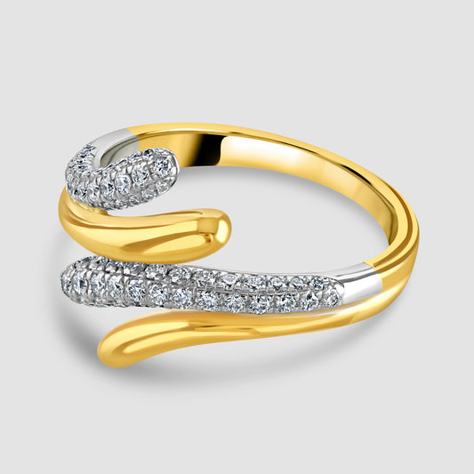 Yellow and white gold diamond set ‘Comet’ ring