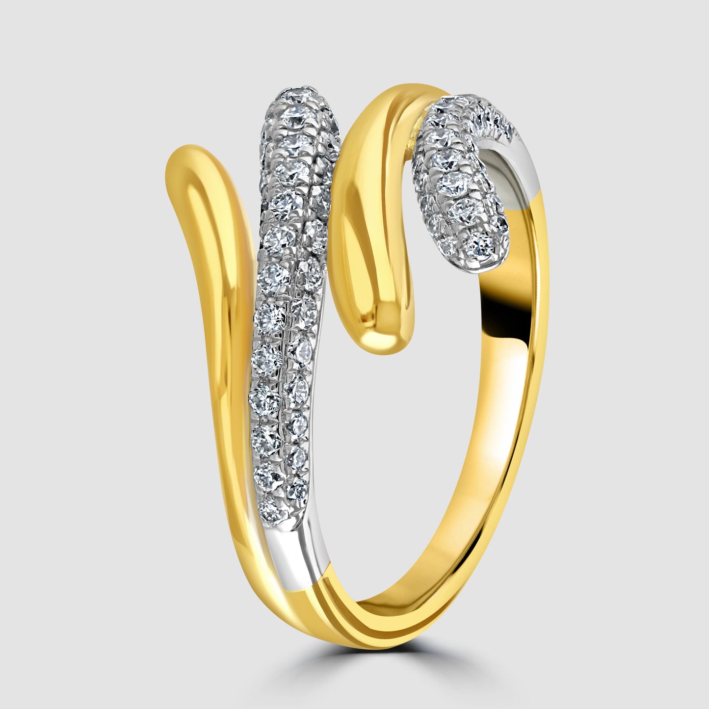 Yellow and white gold diamond set ‘Comet’ ring