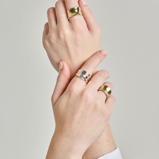 Sterling Silver Saddle Ring