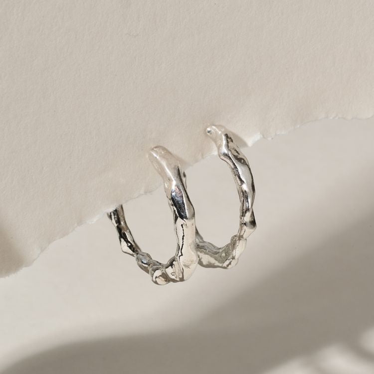 A pair of Sterling Silver Hoop Earrings from Lulu and Boo