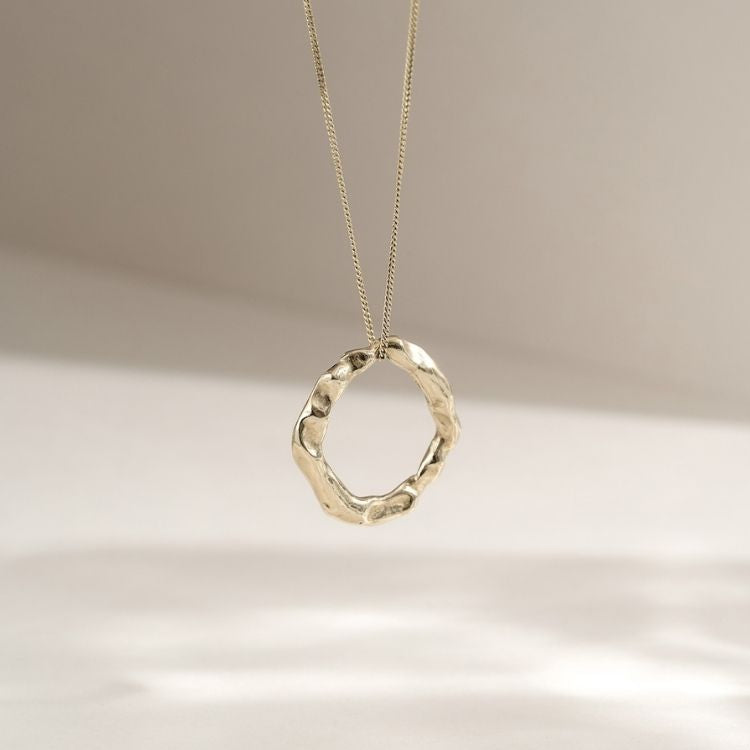 A solid gold necklace from Lulu and Boo Jewellery.