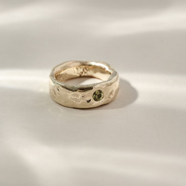 9ct Gold Luna Harlequin Solitaire Ring