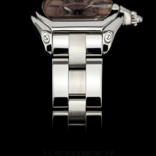 Cartier Roadster with pink mother of pearl dial