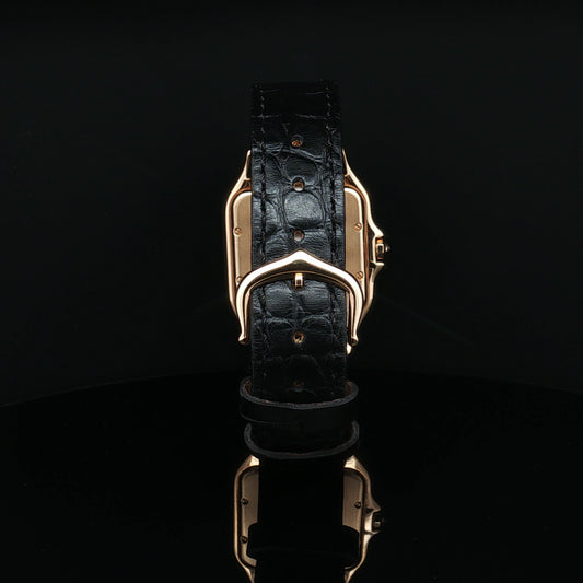 18ct yellow gold Cartier Panthere mid size on strap