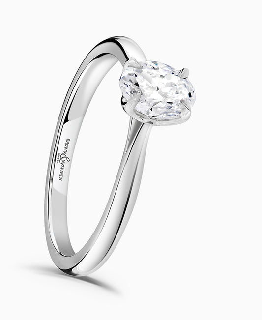 Brown & Newirth Oval Cut Solitaire Engagement Ring
