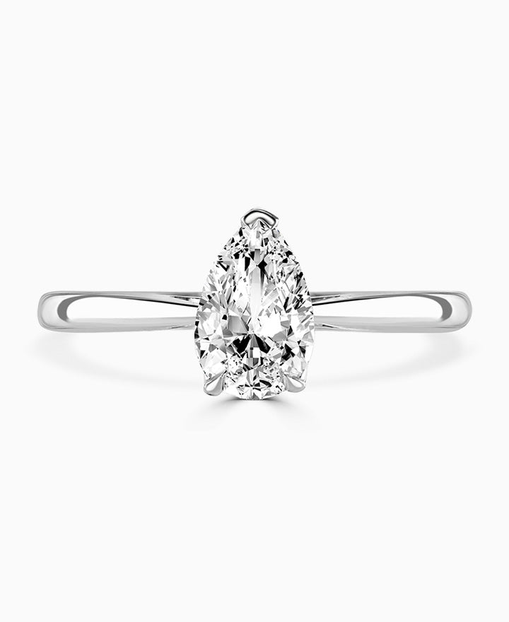 Brown & Newirth Pear Cut Solitaire Engagement Ring