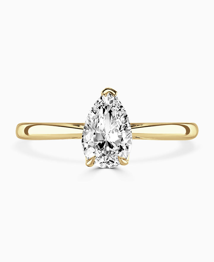 Brown & Newirth Pear Cut Solitaire Engagement Ring
