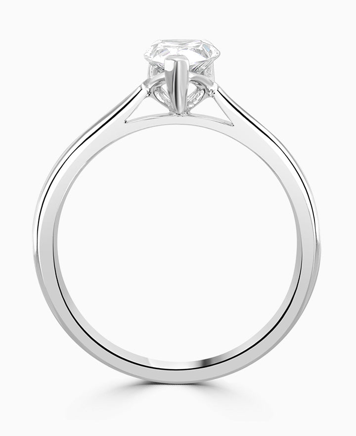 Brown & Newirth Pear Cut Solitaire Engagement Ring