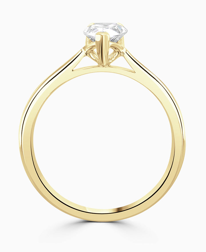 Brown & Newirth Pear Cut Solitaire Engagement Ring