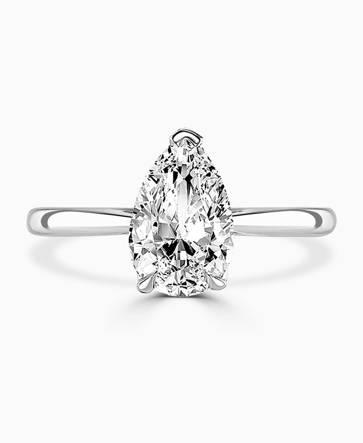 Brown & Newirth Pear Cut Solitaire Engagement Ring