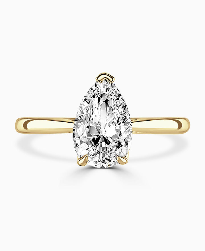 Brown & Newirth Pear Cut Solitaire Engagement Ring