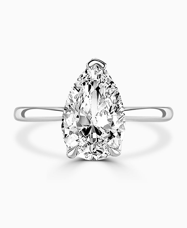 Brown & Newirth Pear Cut Solitaire Engagement Ring