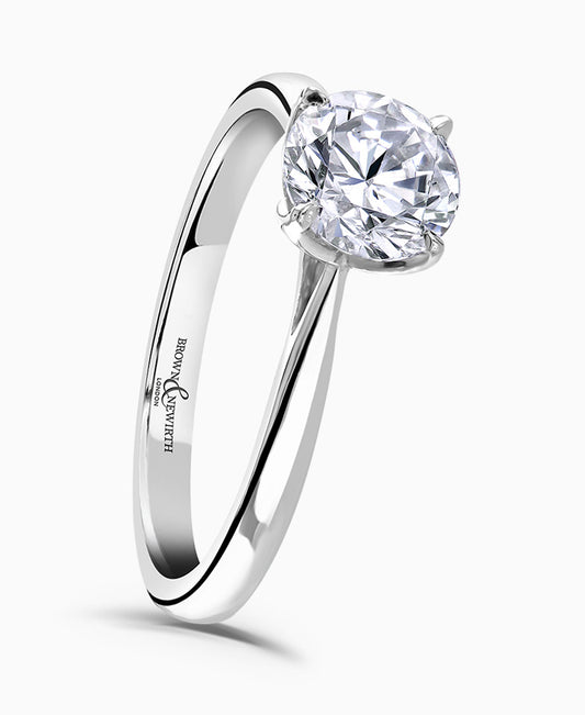 Brown & Newirth Round Brillaint Cut Solitaire Engagement Ring