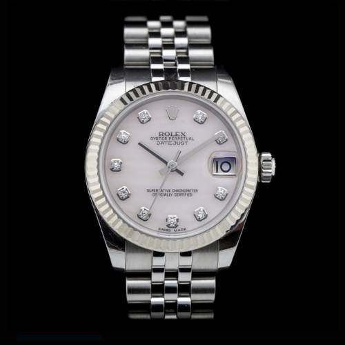 Rolex Datejust 31mm mother of pearl diamond dial
