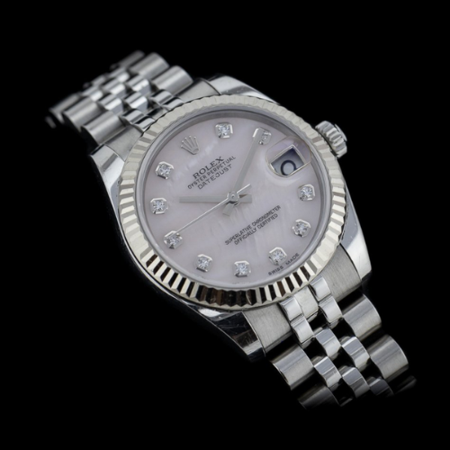 Rolex Datejust 31mm mother of pearl diamond dial