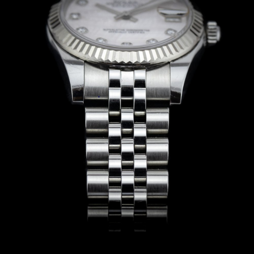 Rolex Datejust 31mm mother of pearl diamond dial