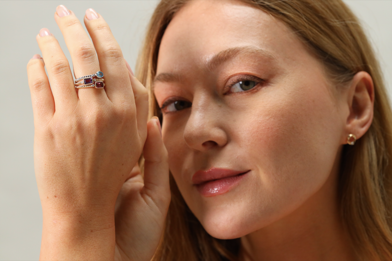 Yellow gold pink tourmaline and diamond ring