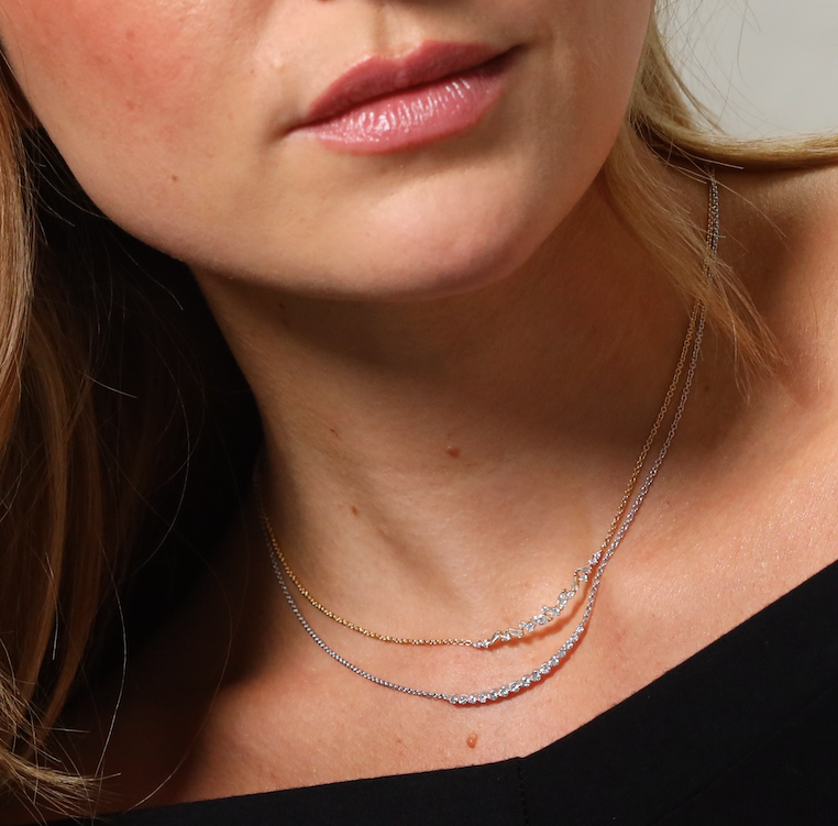 18ct Marquise diamond necklace