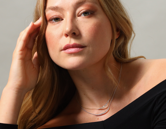 18ct Marquise diamond necklace