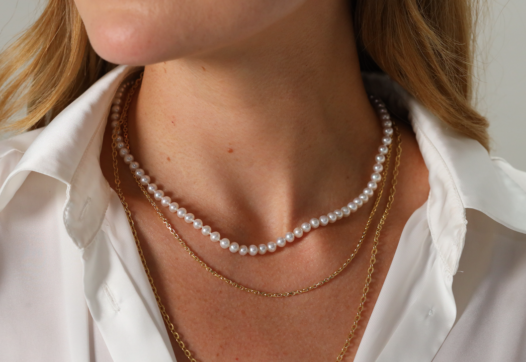 Freshwater pearl necklace