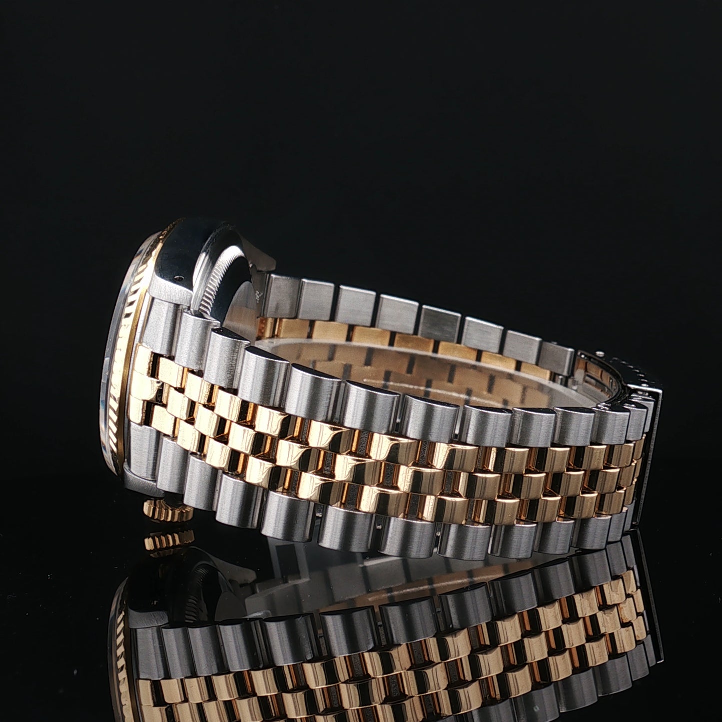 Rolex steel and gold 36mm Datejust with diamond indices