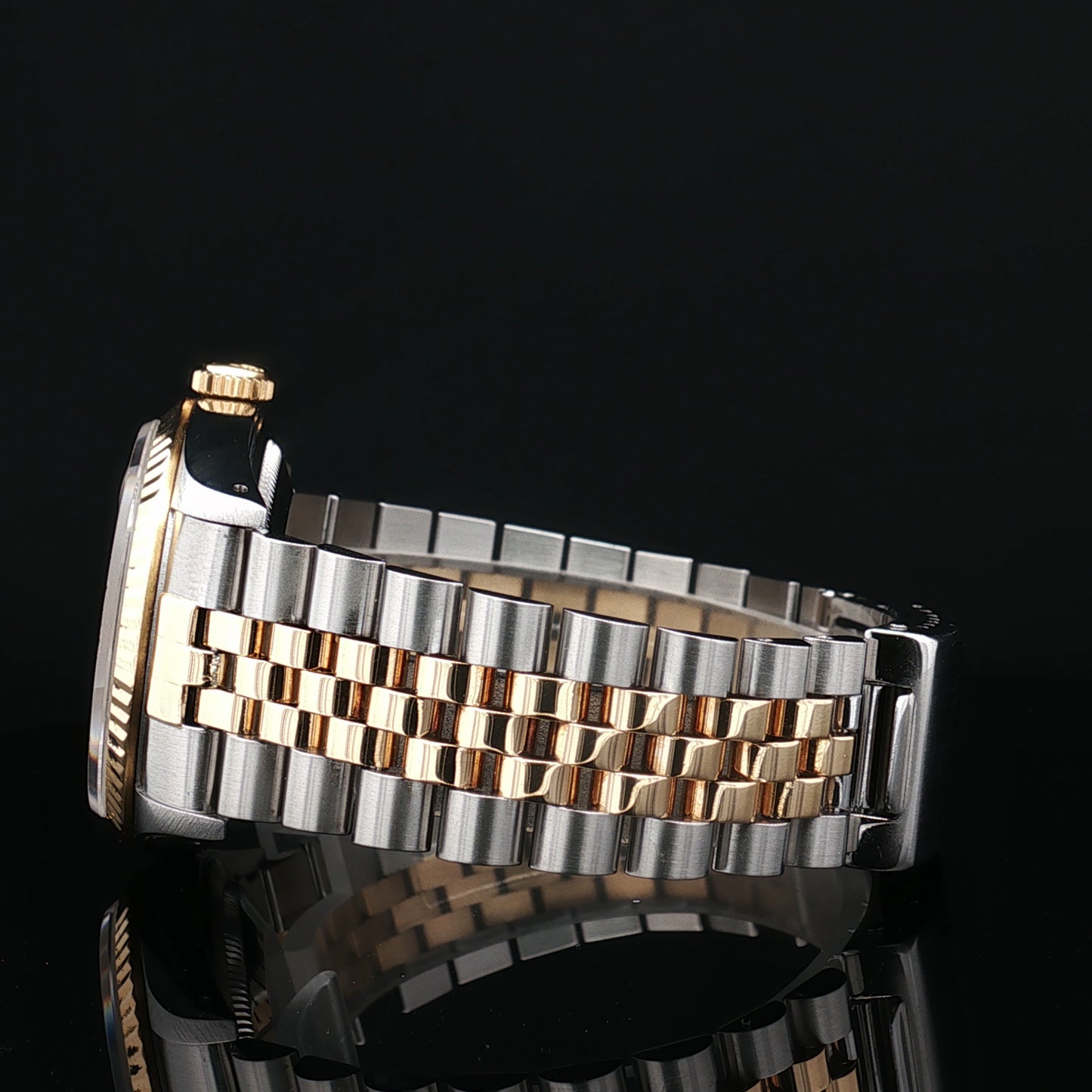 Rolex steel and gold 36mm Datejust with diamond indices