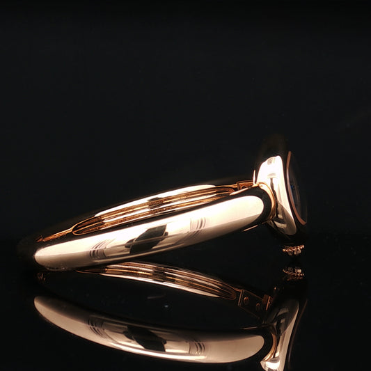 Rose gold Cartier Baignoire bangle watch 2