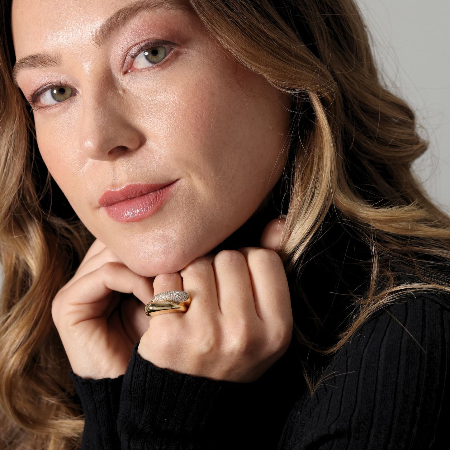 Links of London diamond set ‘Hope’ double ring