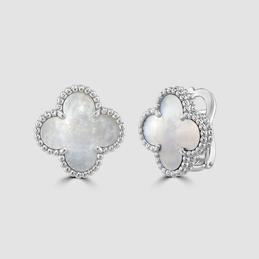 Van Cleef and Arpels Alhambra stud earrings