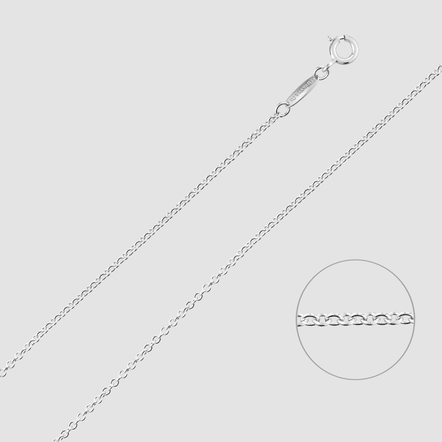 Silver Tiffany & Co Elsa Peretti large open-heart pendant and chain 2