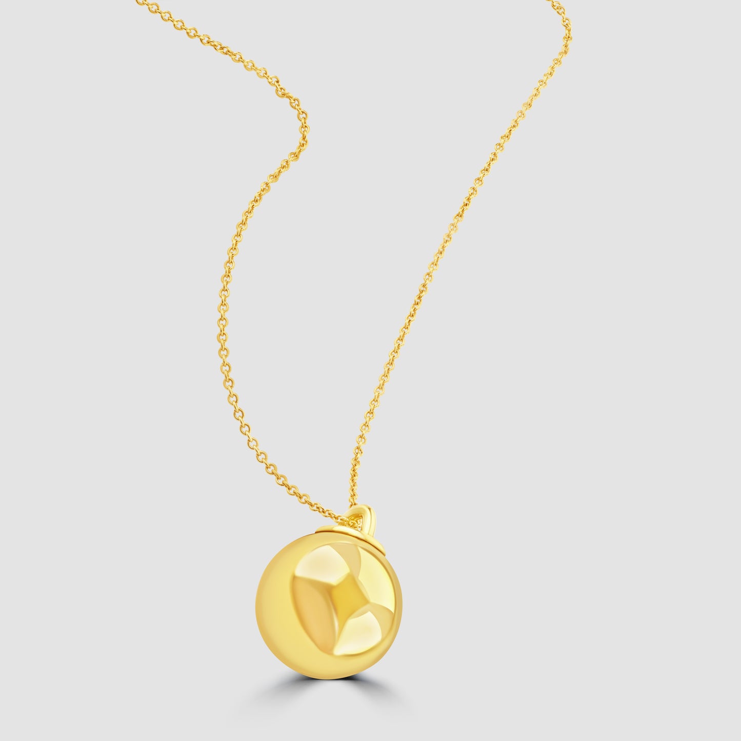 Tiffany & Co 18 carat yellow gold ‘Hard Wear’ ball pendant necklace 3
