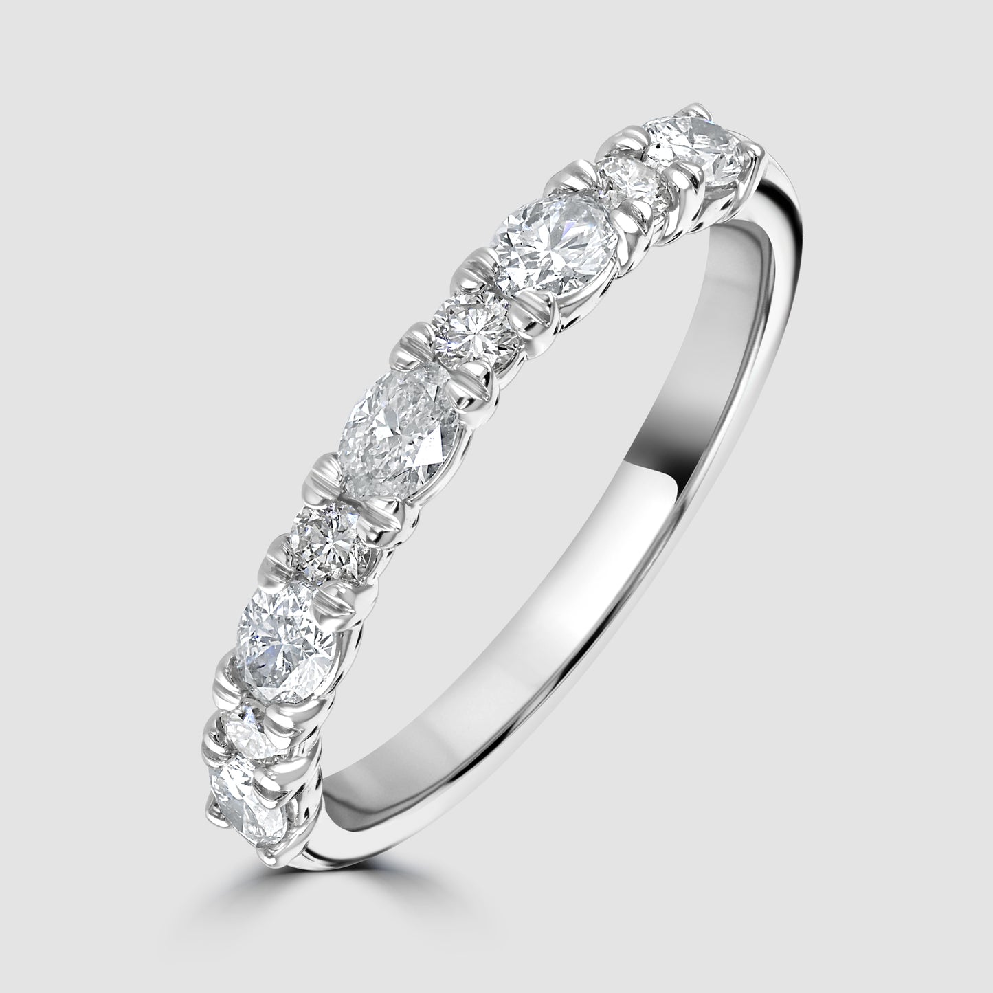 Laboratory diamond eternity ring