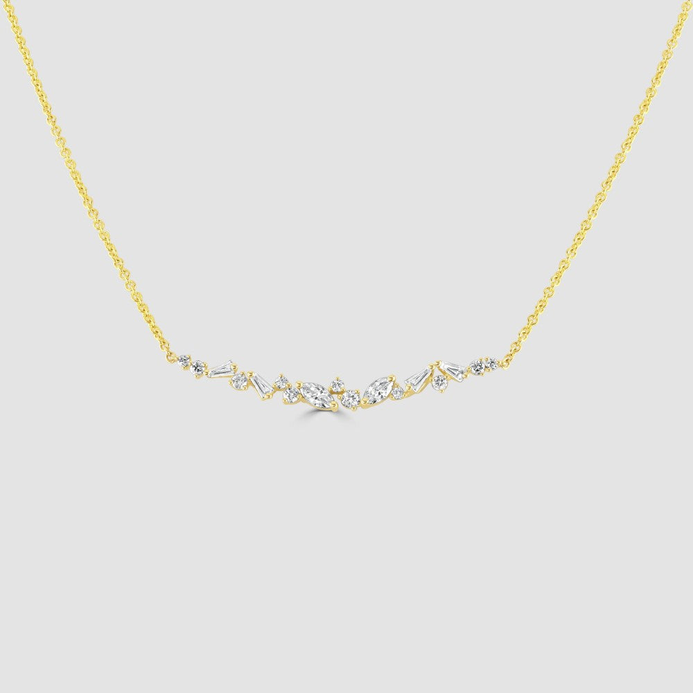 18ct Marquise diamond necklace