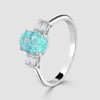 18ct Paraiba Tourmaline and diamond ring