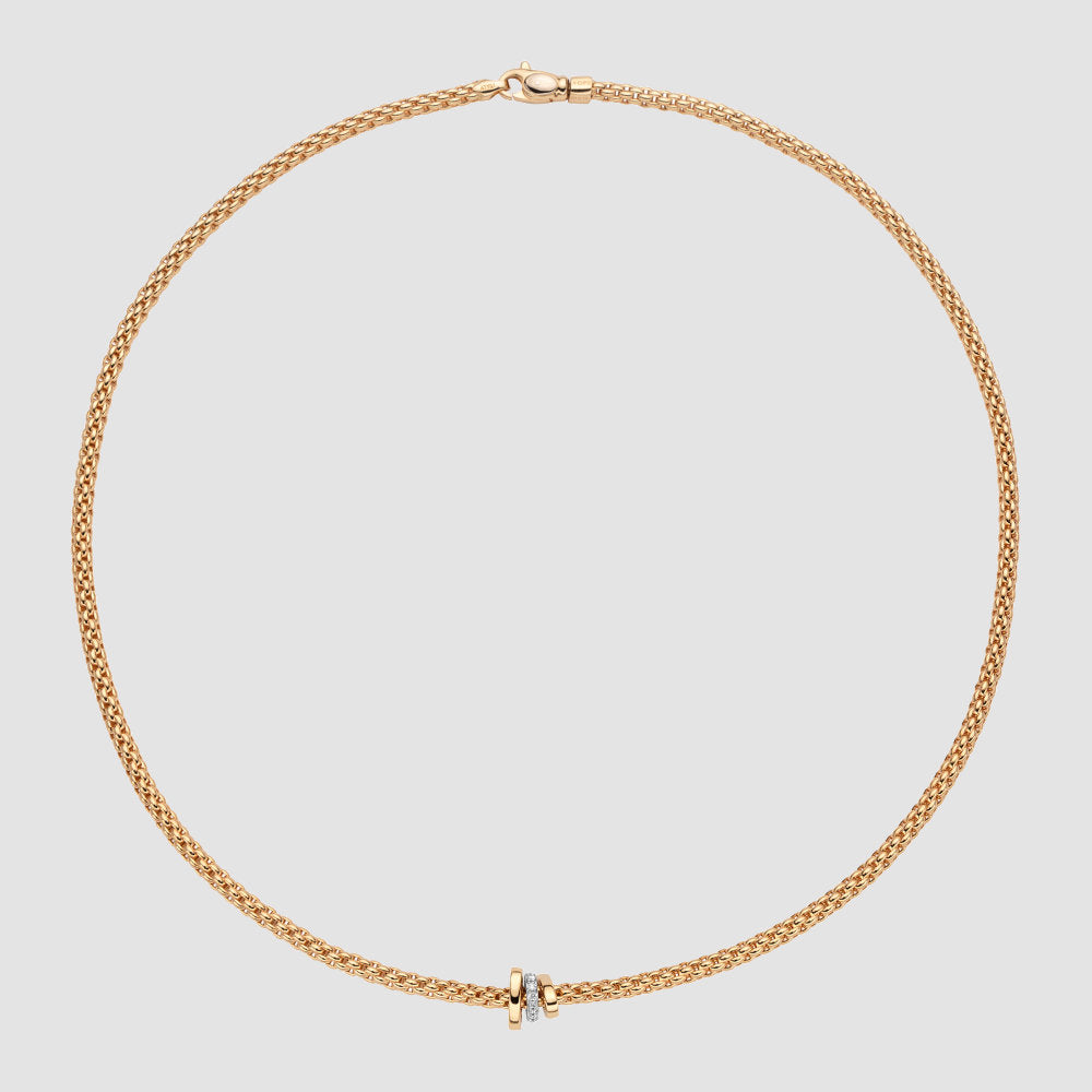 18ct Yellow Gold Prima 0.10ct Diamond necklace