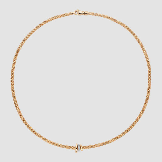 18ct Yellow Gold Prima 0.10ct Diamond necklace