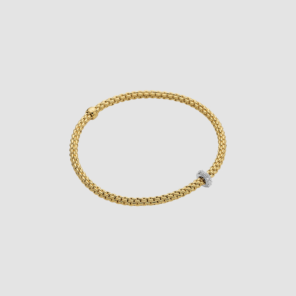 18ct Yellow Gold Prima 0.18ct Diamond bracelet