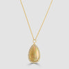 18ct rose gold opal and diamond pendant and chain