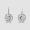 18ct white gold ‘Deco’ style diamond earrings