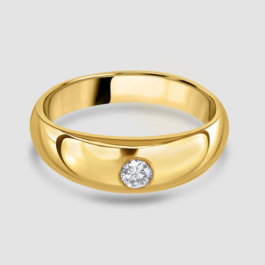 18ct yellow gold diamond ring