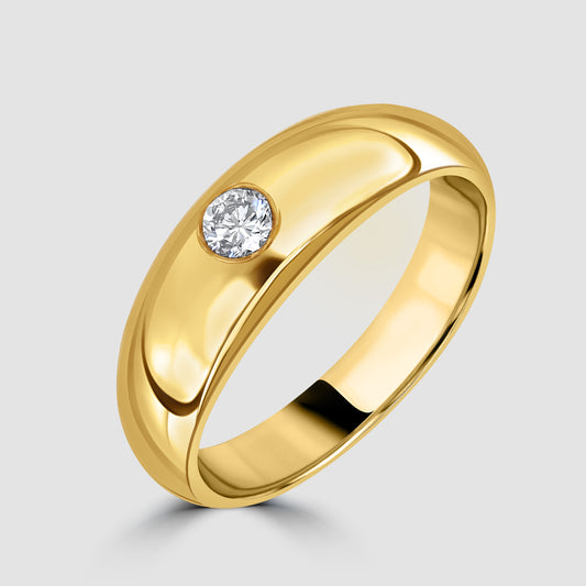18ct yellow gold diamond ring