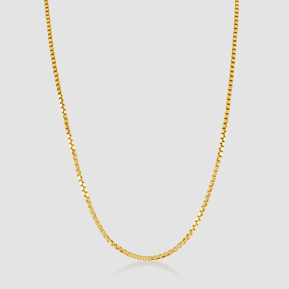 9ct yellow gold box chain