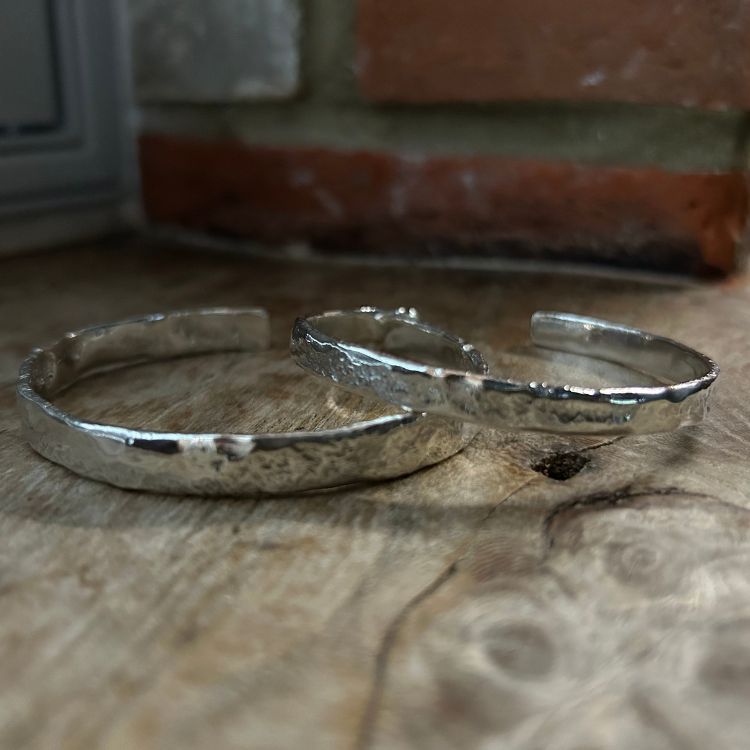 A textured cuff bangle from Lulu and Boo Jewellery.
