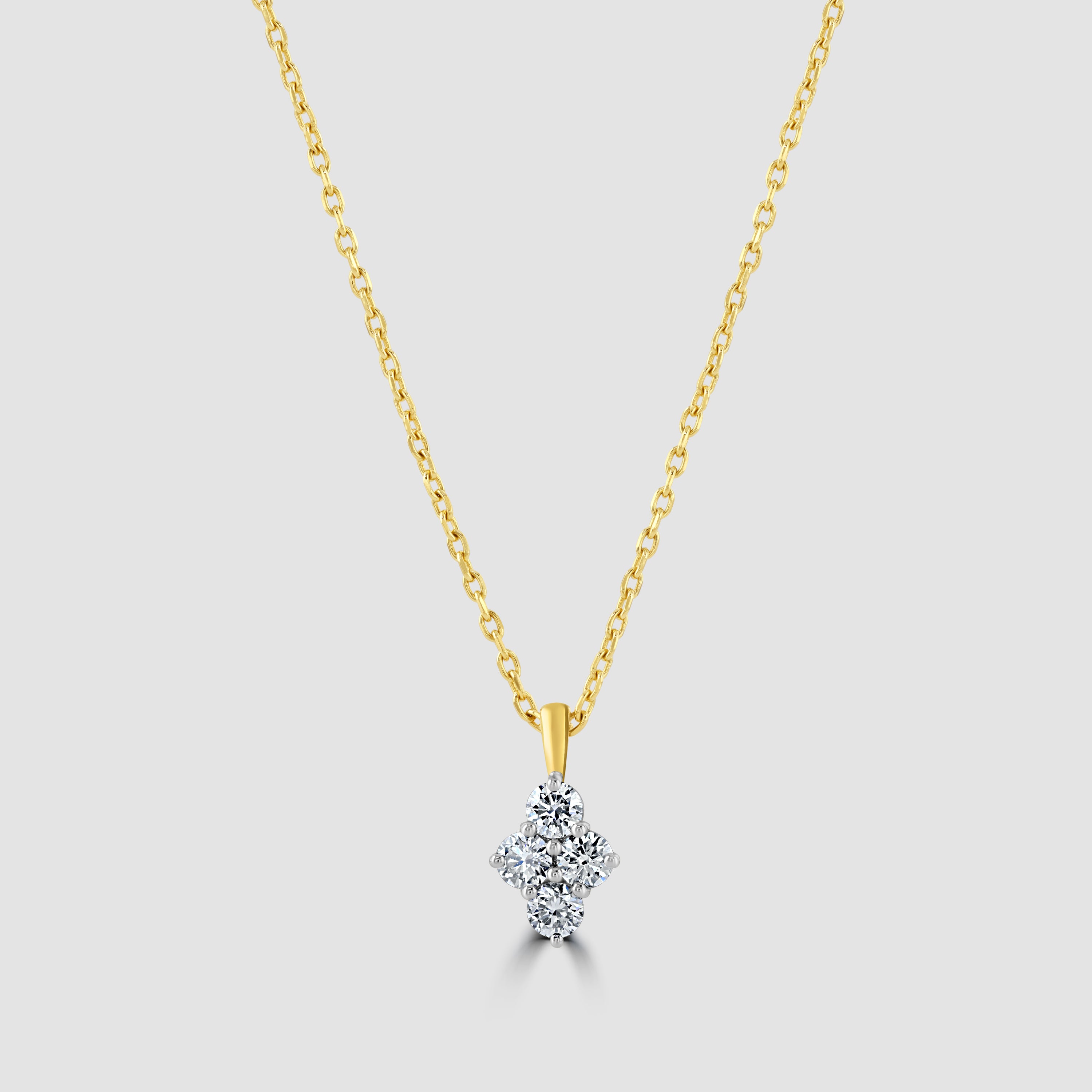Four diamond pendant and chain – Paul James Jewellers