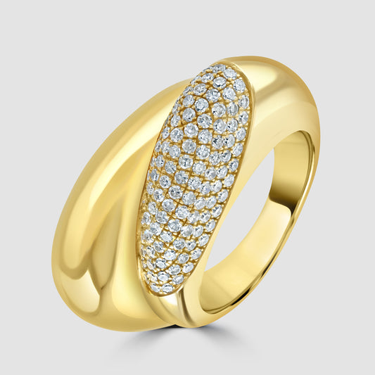 Links of London diamond set ‘Hope’ double ring