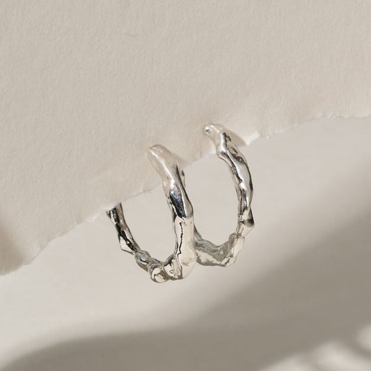 A pair of Sterling Silver Hoop Earrings from Lulu and Boo