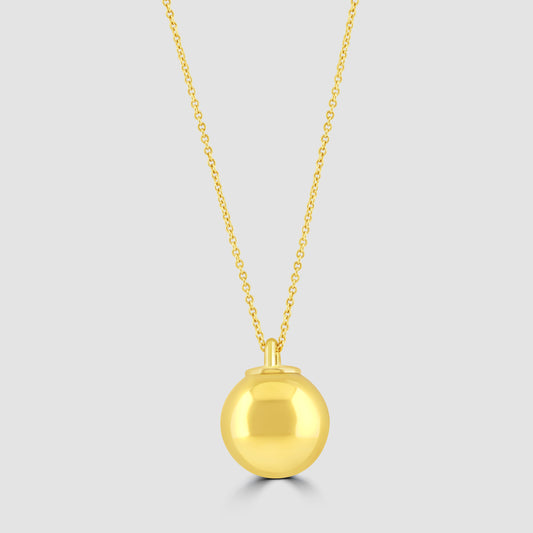 Tiffany & Co 18 carat yellow gold ‘Hard Wear’ ball pendant necklace 