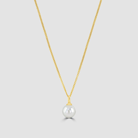 Freshwater pearl pendant and chain
