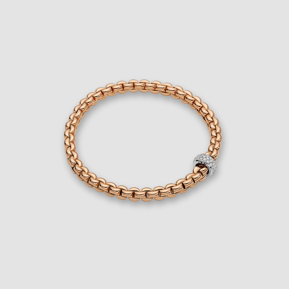 Eka Flex'it bracelet with diamond pavè rondel