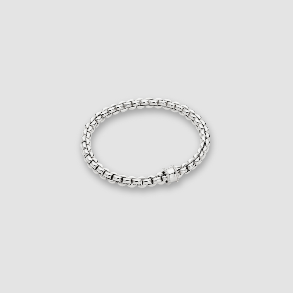 Eka Flex'it bracelet with diamond set edge rondel